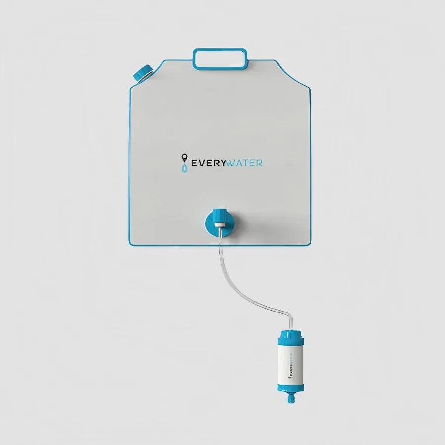 Gravity-fed EveryClean format for homes and relief settings without a pressurised tap.